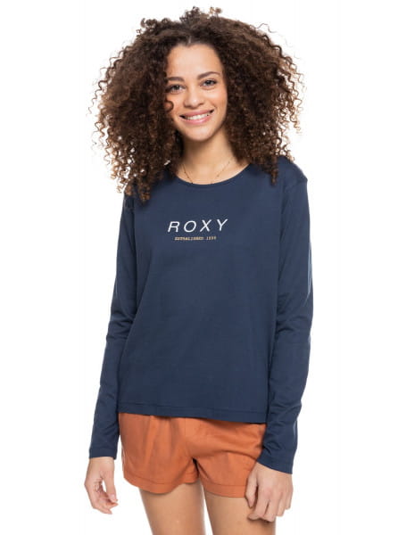 

Лонгслив женский Roxy ERJZT05265 синий 40, ERJZT05265