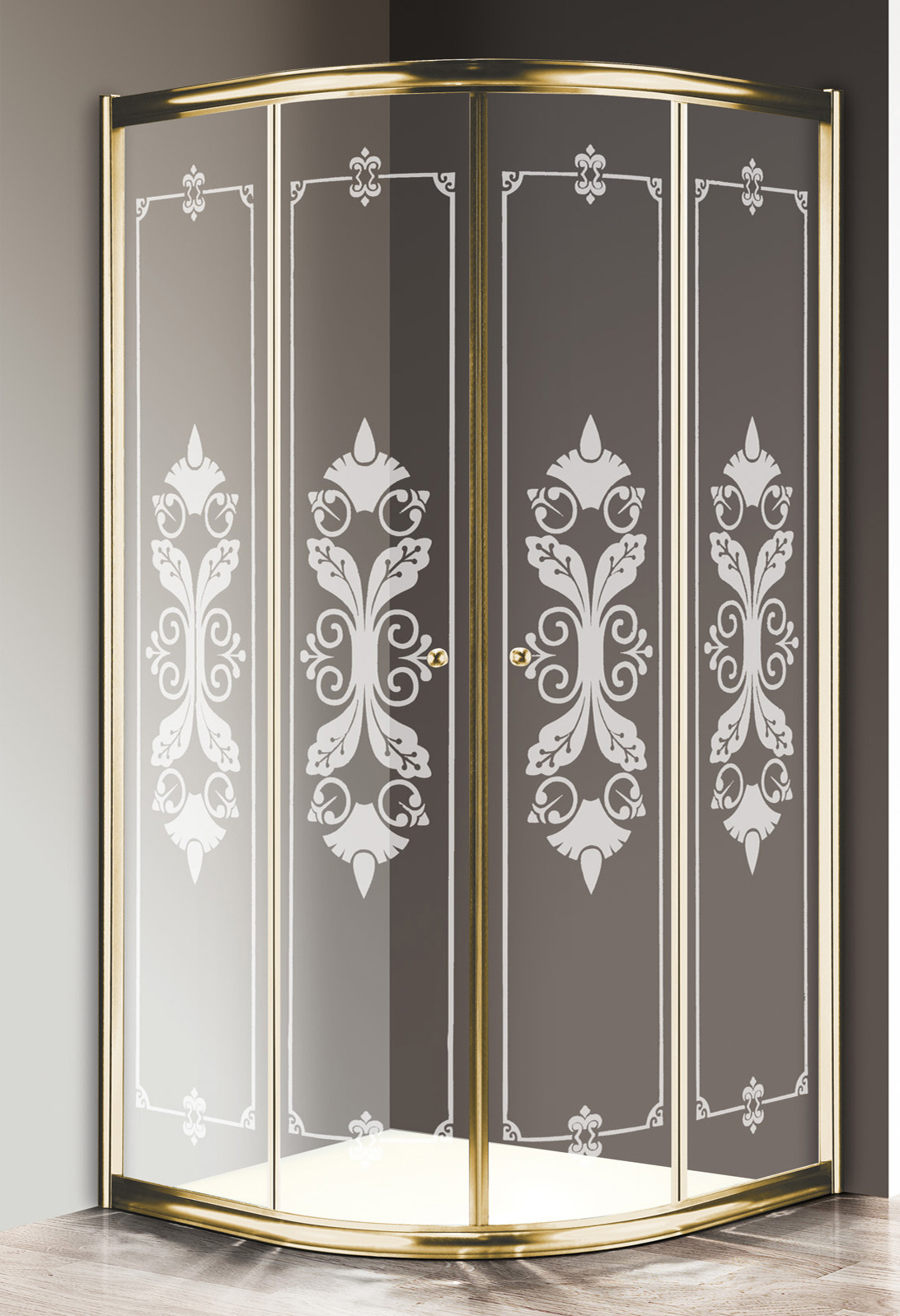 

Душевой уголок Cezares Giubileo 90x90x195 (GIUBILEO-R-2-90-SCORREVOLE-CP-G)