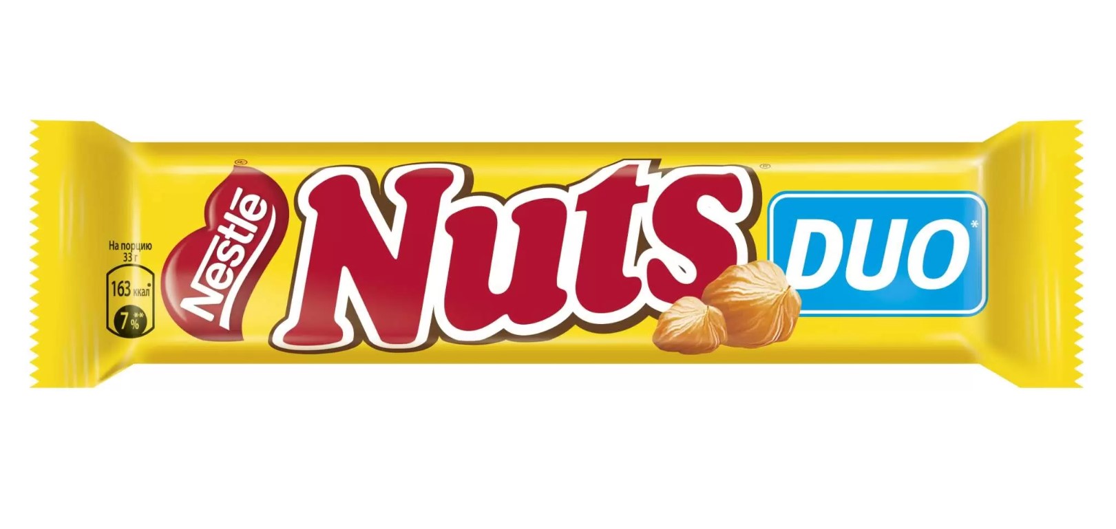 Батончик Nuts Duo шоколадный, 24x66 г