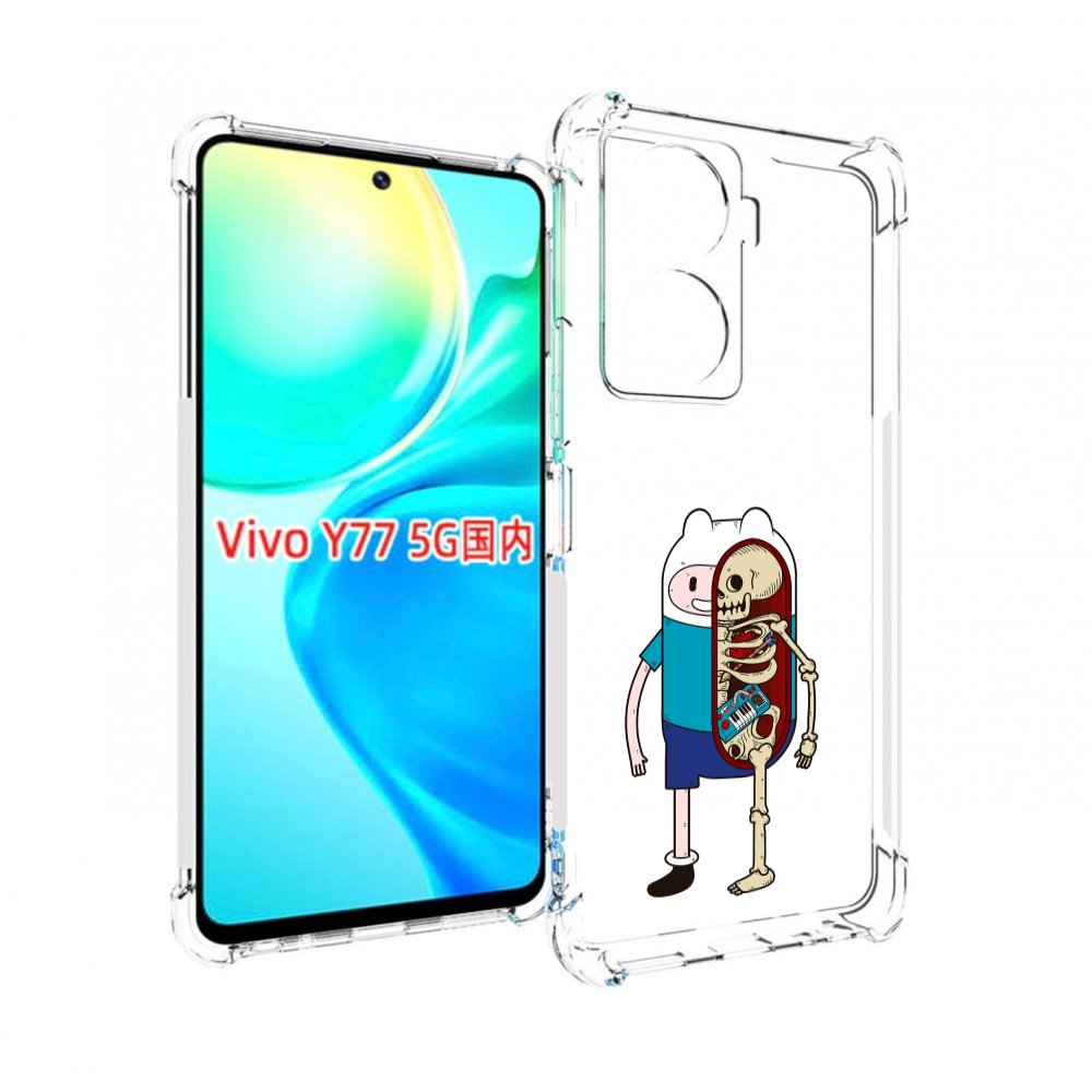 

Чехол MyPads Финн скелет для Vivo Y77 5G, Прозрачный, Tocco