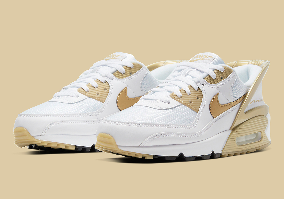 

Кроссовки унисекс Nike Air Max 90 Flyease белые 8 US, Белый, Air Max 90 Flyease