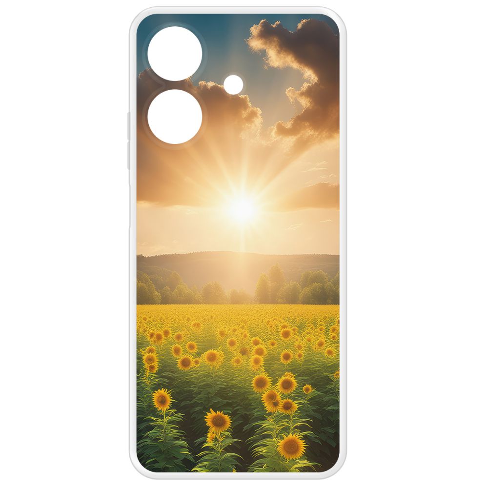 

Чехол-накладка Krutoff Clear Case Солнечно для Realme Note 60, Прозрачный