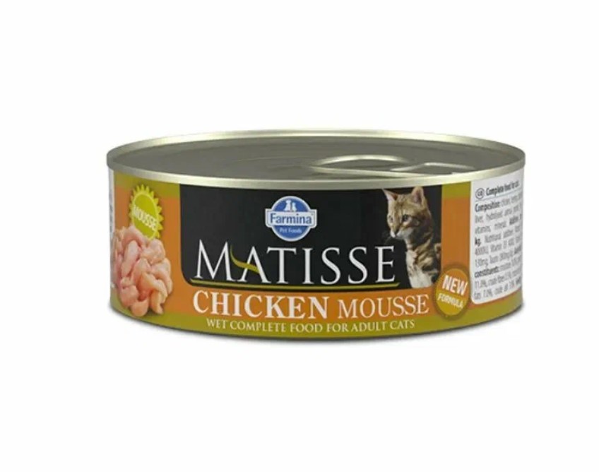 Корм влажный Farmina Matisse Mousse для кошек, с курицей, 12x85 г