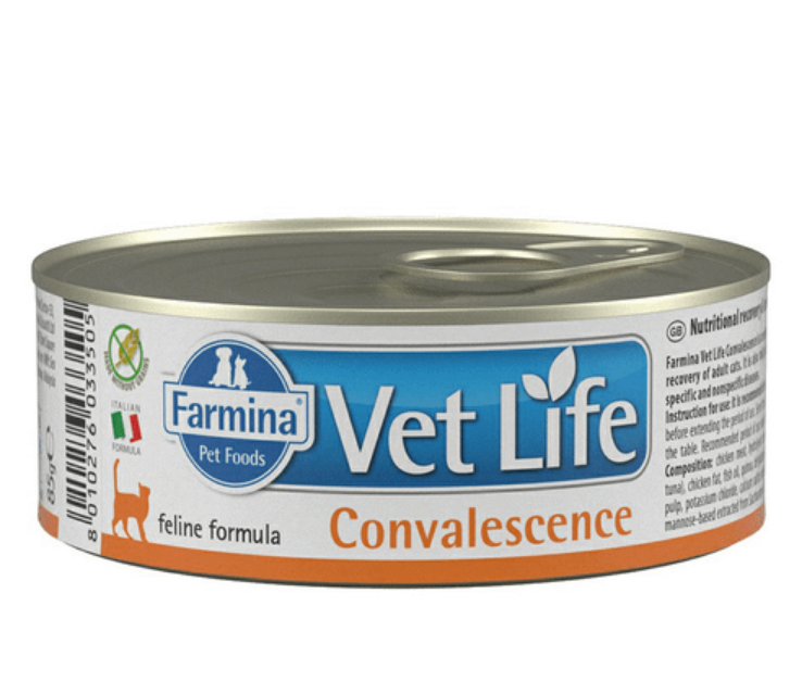 

Корм влажный Farmina Vet Life Convalescence для кошек, 12x85 г