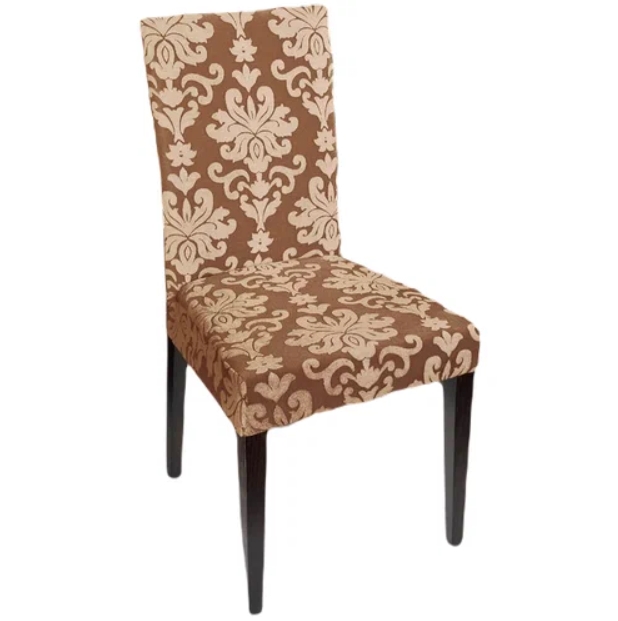 Marianna Чехол на стул трикотаж жаккард, цвет коричневый