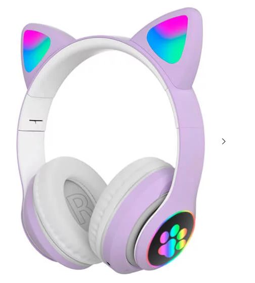 фото Беспроводные наушники kuplace / наушники с подсветкой / беспроводные наушники с ушками / н nobrand