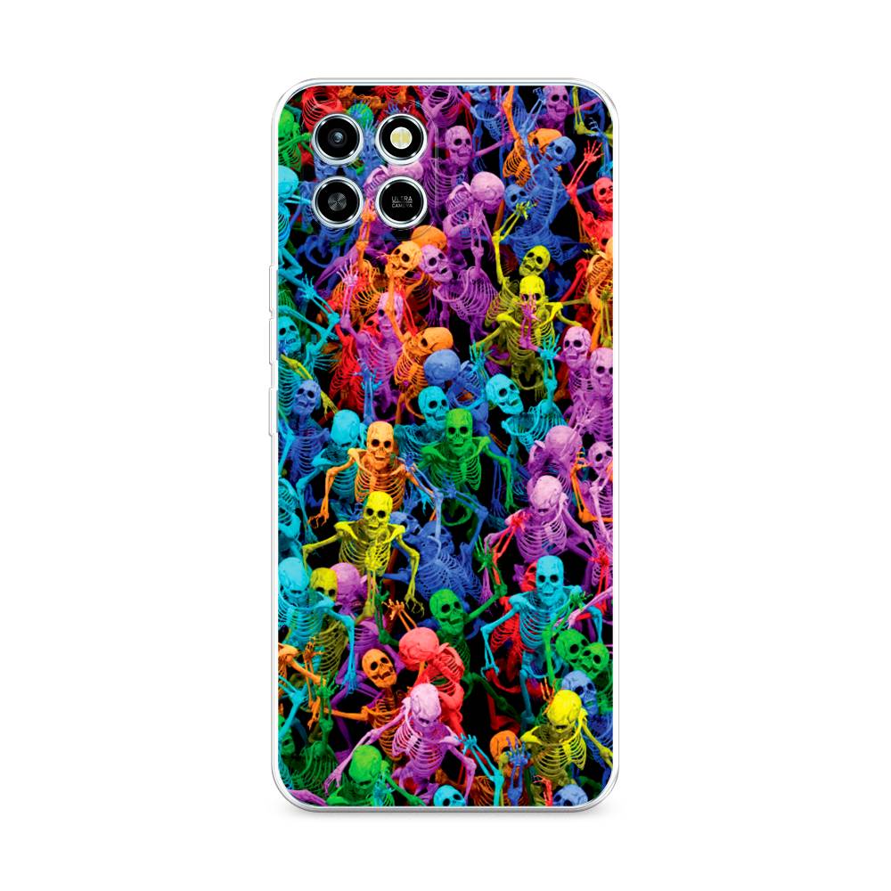 

Чехол для Infinix Smart 6 HD "Вечеринка скелетов", Фиолетовый;желтый;оранжевый, 3101650-6