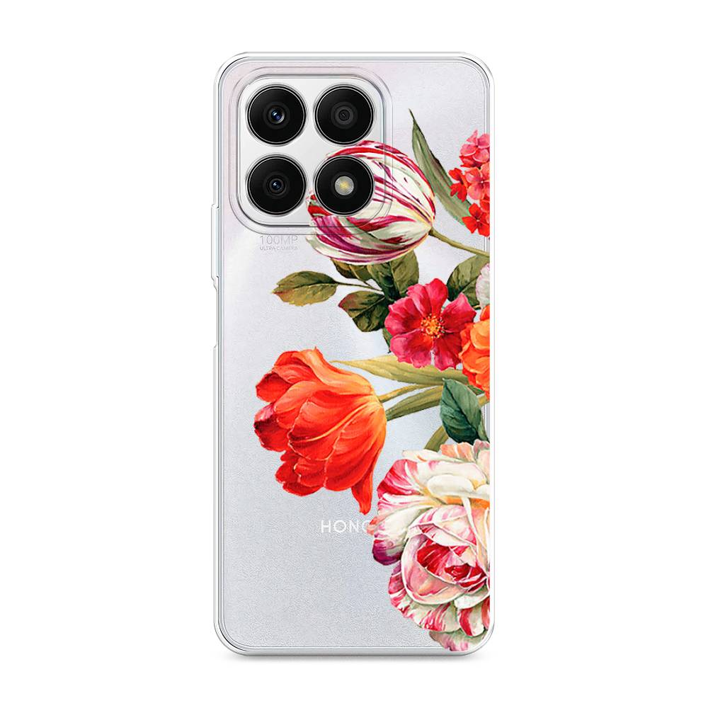 

Чехол Awog на Honor X8A "Весенний букет", Красный;розовый;зеленый, 6120750-8