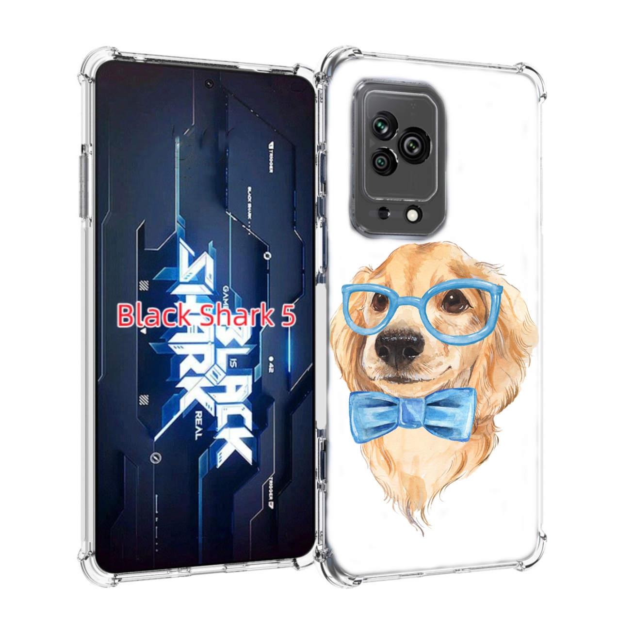 

Чехол MyPads Собака интеллигент для Xiaomi Black Shark 5, Прозрачный, Tocco