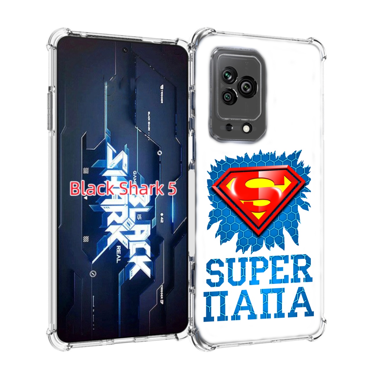

Чехол MyPads Супер Папа для Xiaomi Black Shark 5, Прозрачный, Tocco