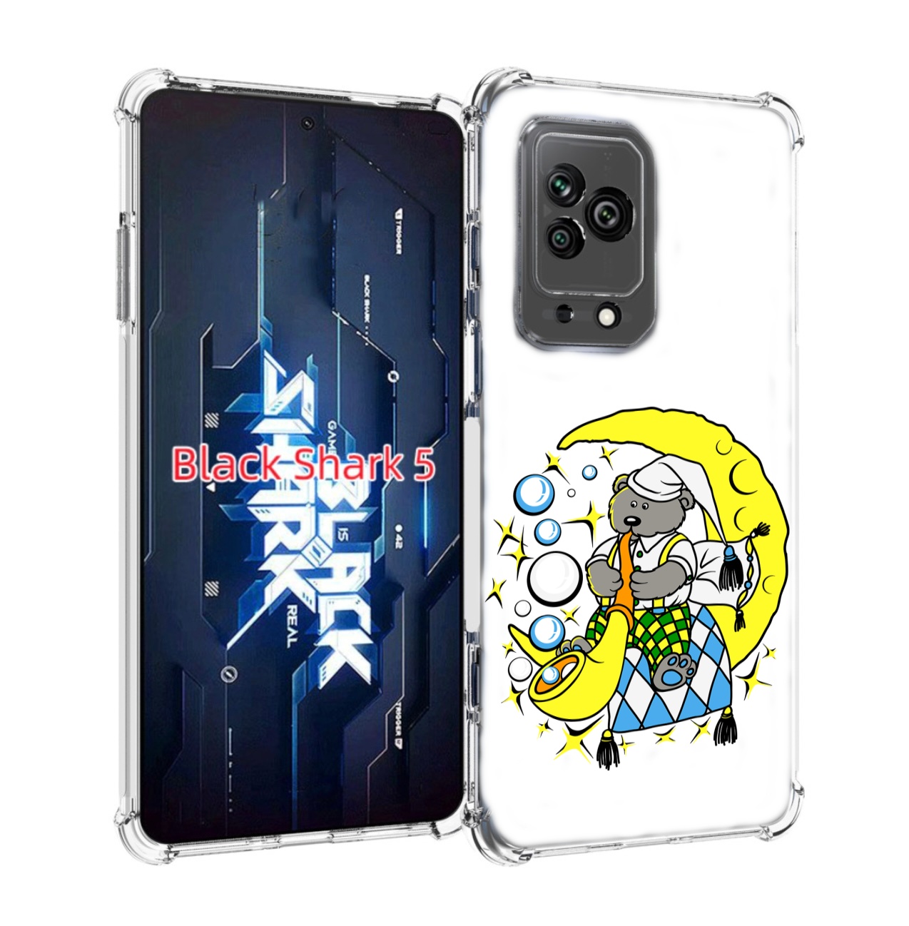 

Чехол MyPads Сырная луна для Xiaomi Black Shark 5, Прозрачный, Tocco