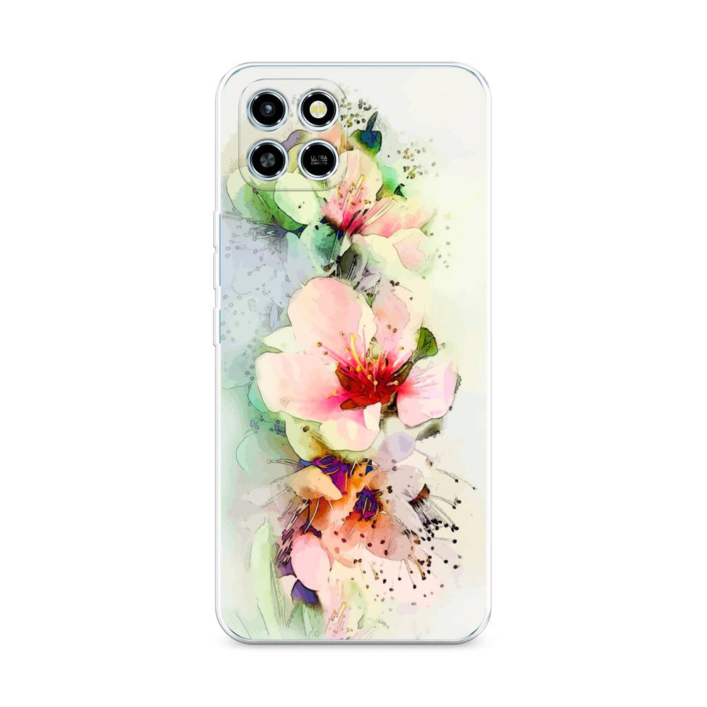 

Чехол на Infinix SMART 6 HD "Нежные цветы", Зеленый;розовый, 3101650-2