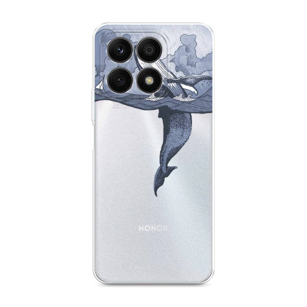 

Чехол Awog на Honor X8A "Два измерения", Голубой;черный;прозрачный, 6120750-7