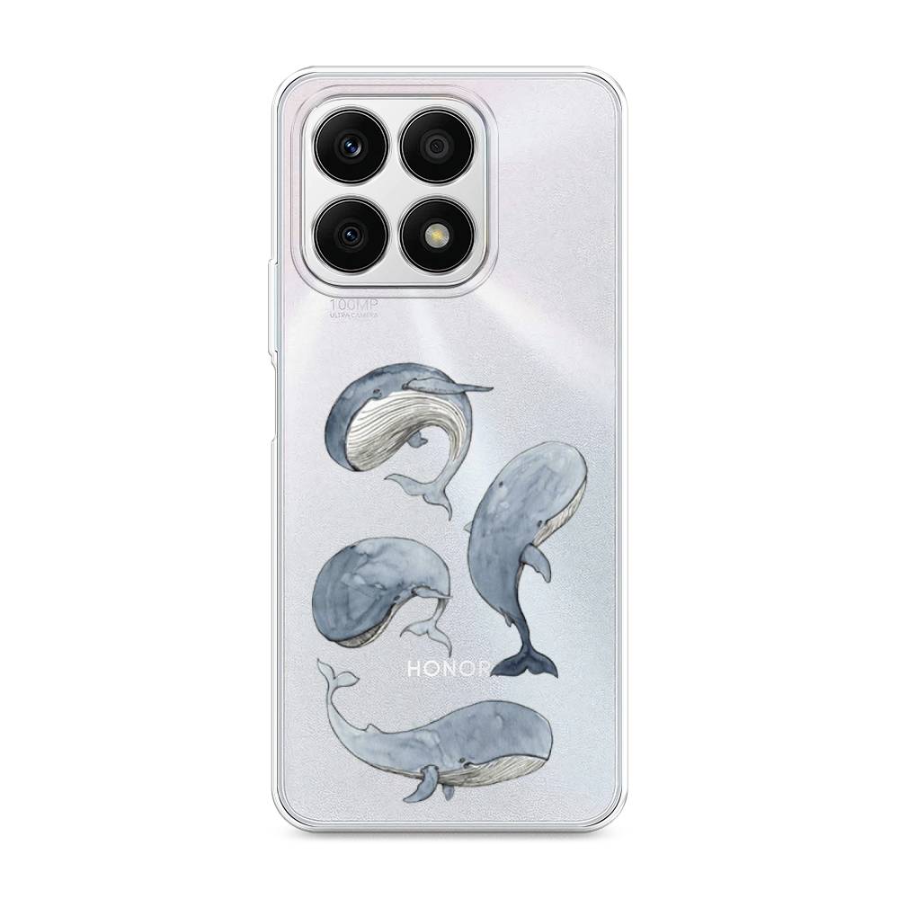 

Чехол Awog на Honor X8A "Киты", Голубой;белый;прозрачный, 6120750-1