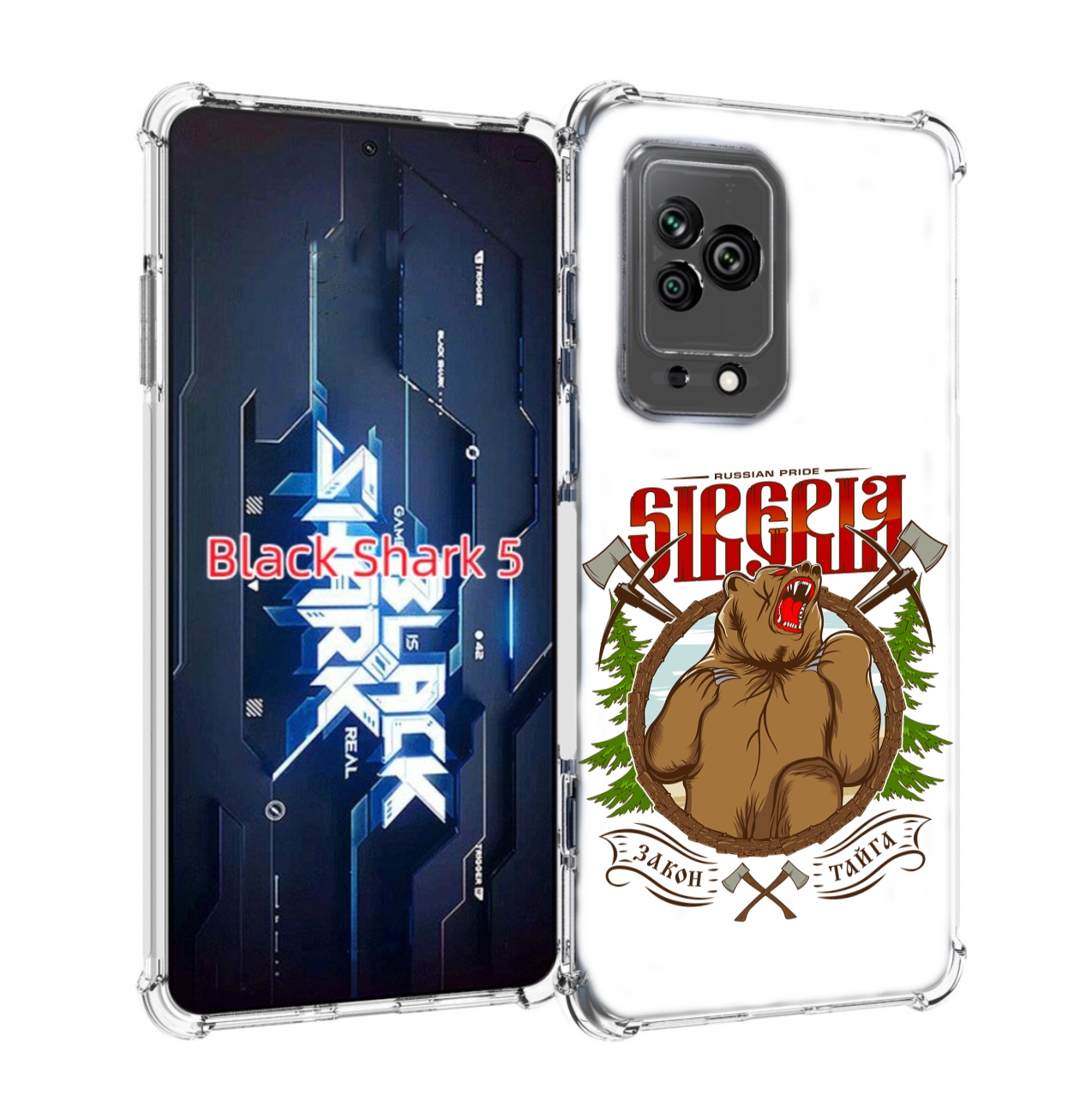 

Чехол MyPads Тайга для Xiaomi Black Shark 5, Прозрачный, Tocco