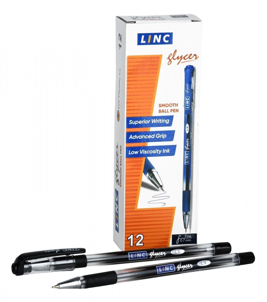 

Ручка шариковая Linc Glycer черный 12 шт