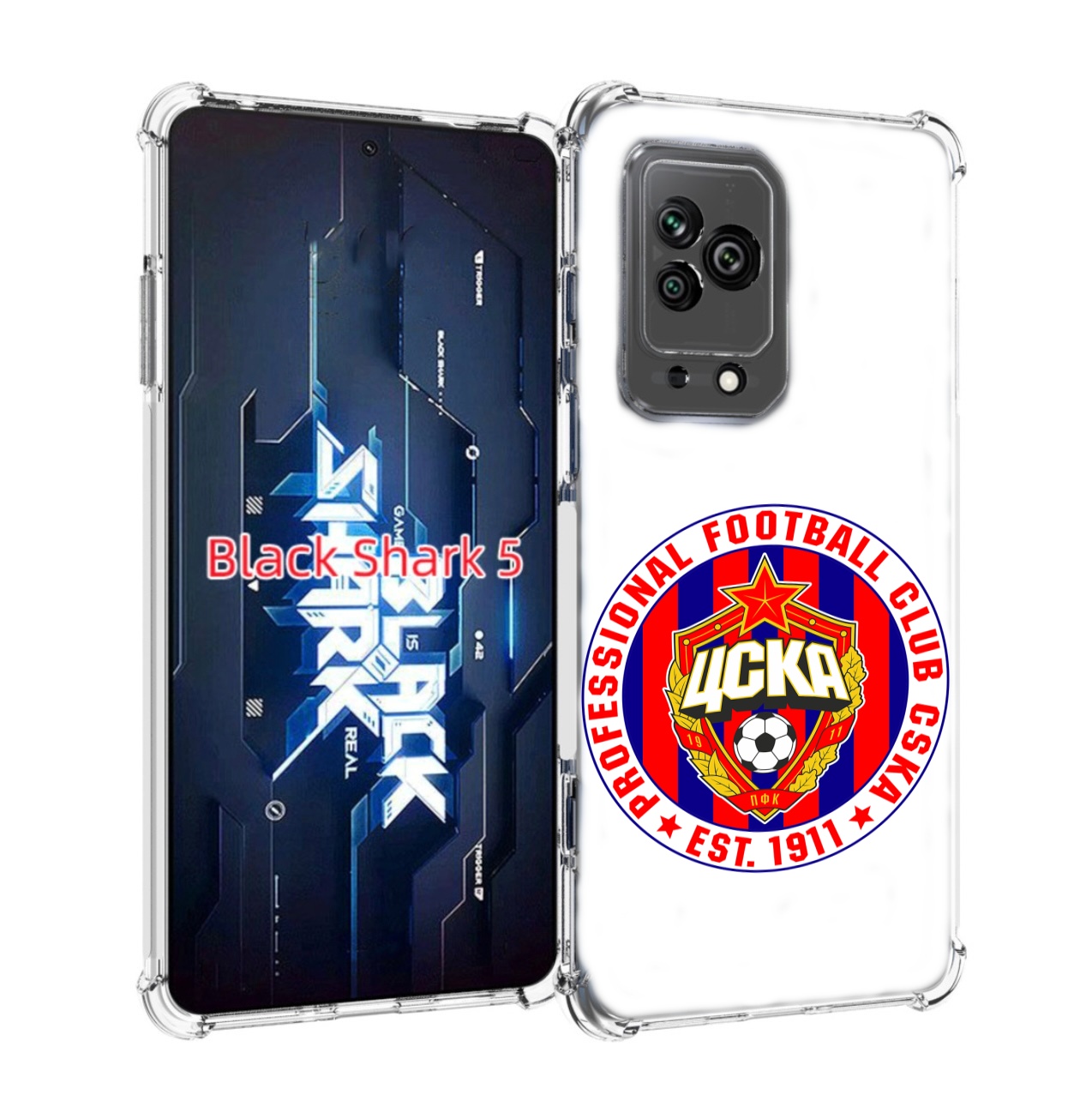 

Чехол MyPads ФК ЦСК логотип для Xiaomi Black Shark 5, Прозрачный, Tocco