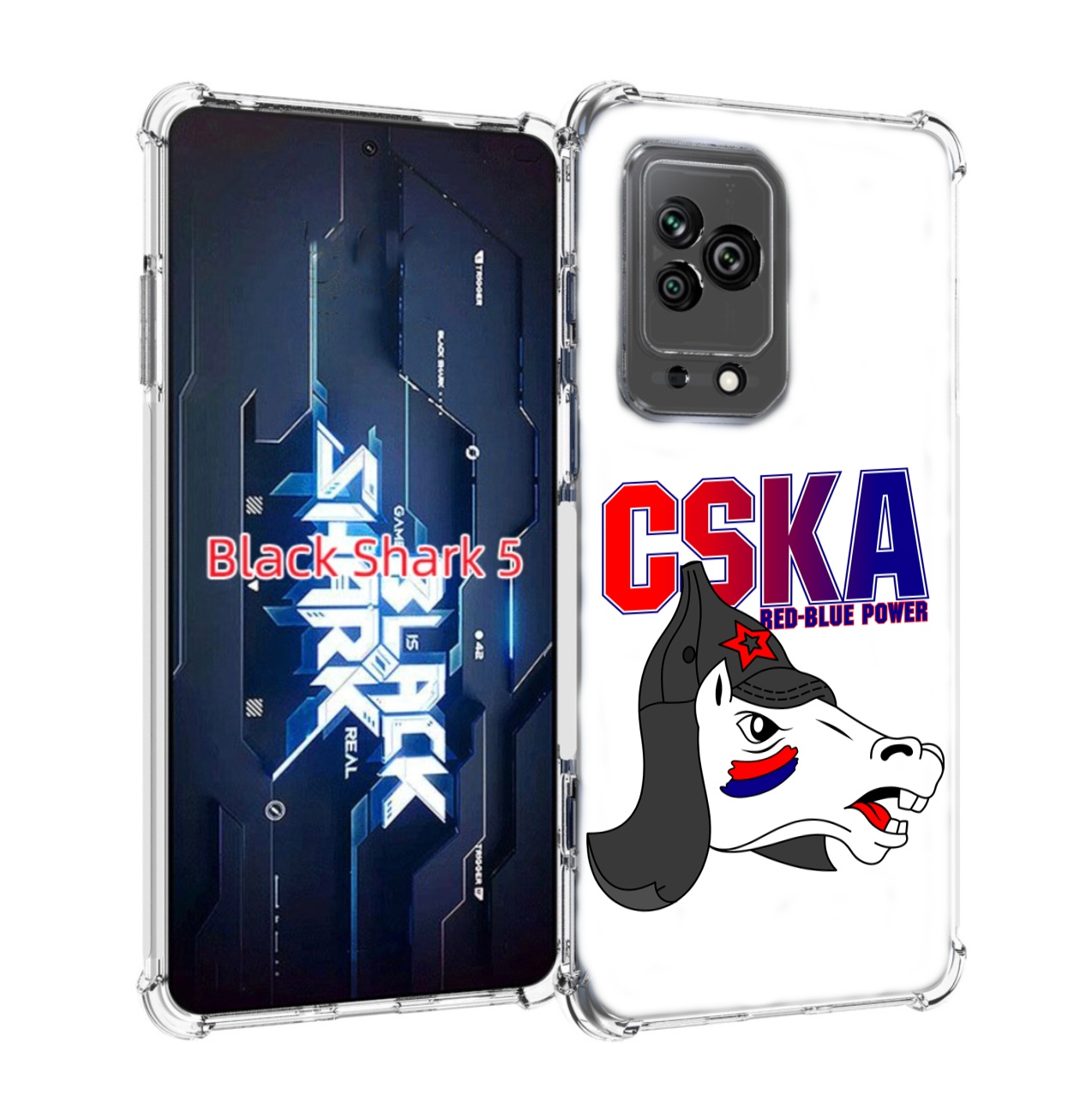 

Чехол MyPads ФК ЦСК лошадка россия для Xiaomi Black Shark 5, Прозрачный, Tocco