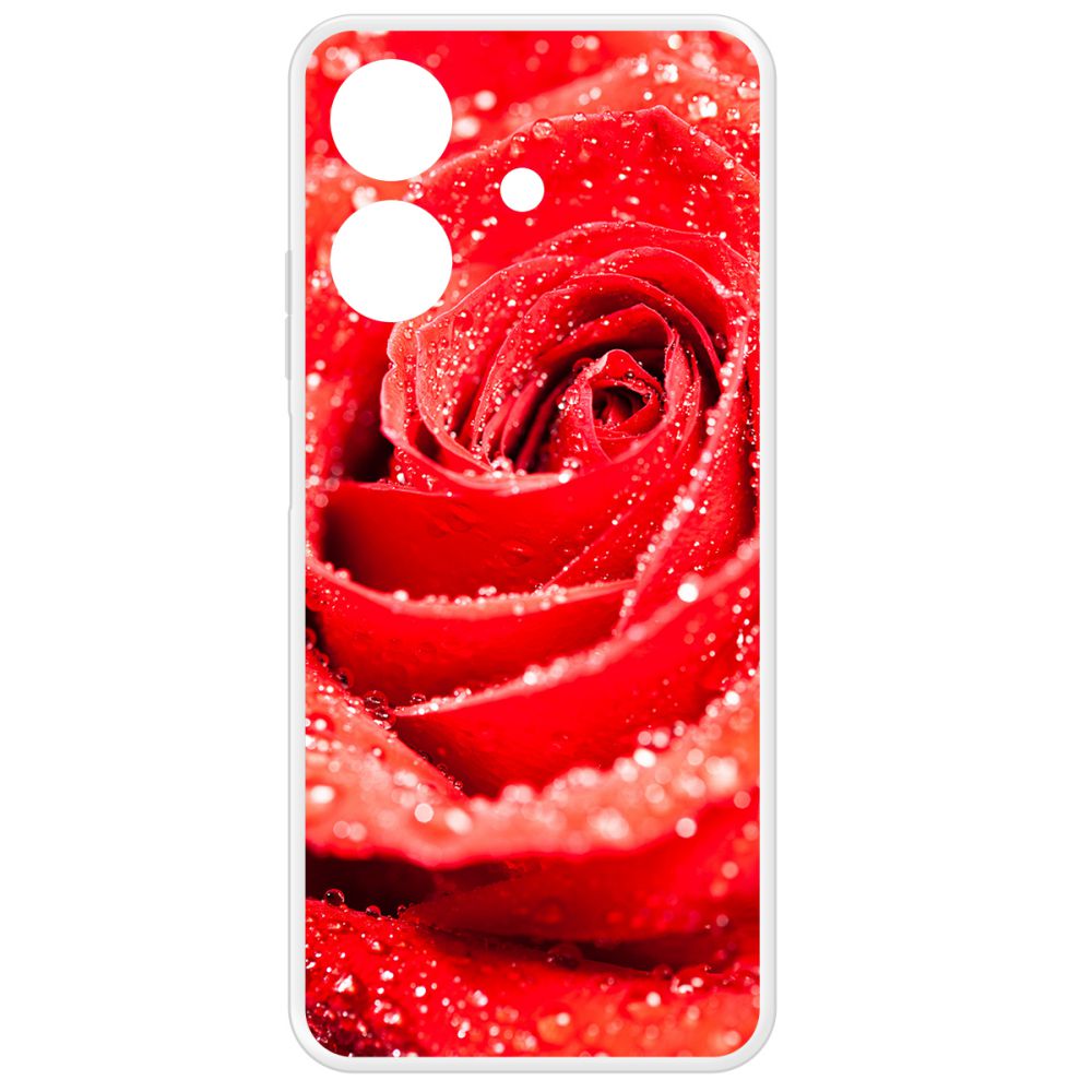 

Чехол-накладка Krutoff Clear Case Роза для Realme Note 60, Прозрачный