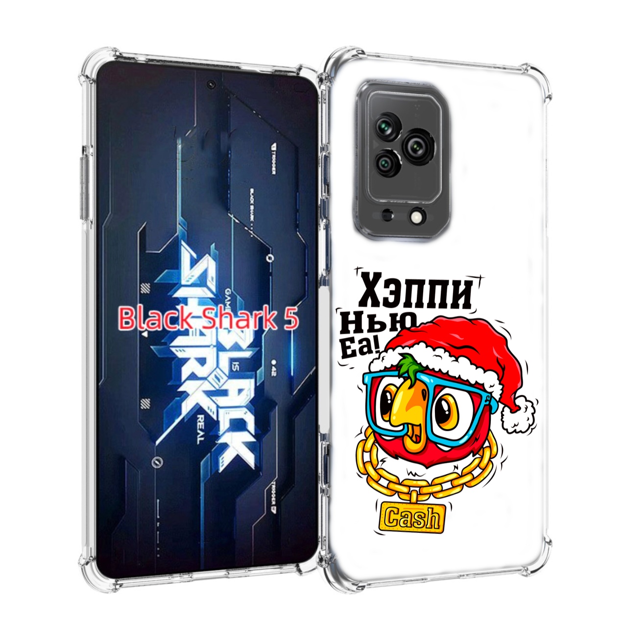 

Чехол MyPads Хэппи нью еа для Xiaomi Black Shark 5, Прозрачный, Tocco