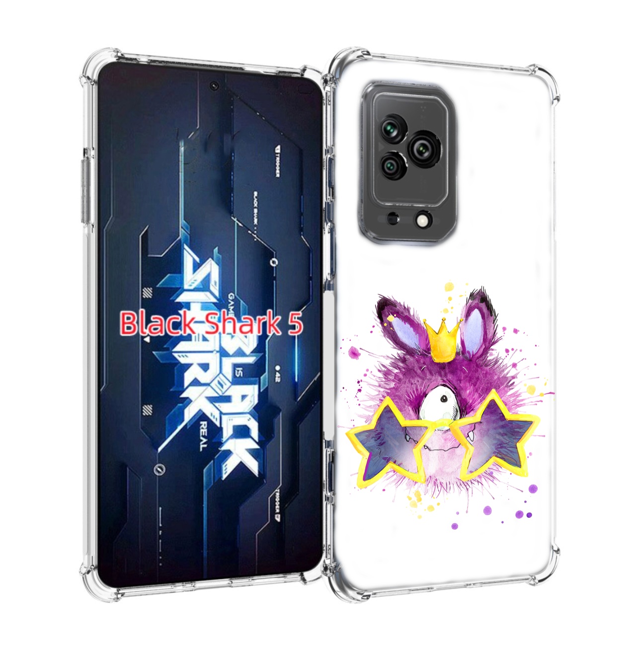 

Чехол MyPads Шуршуля для Xiaomi Black Shark 5, Прозрачный, Tocco