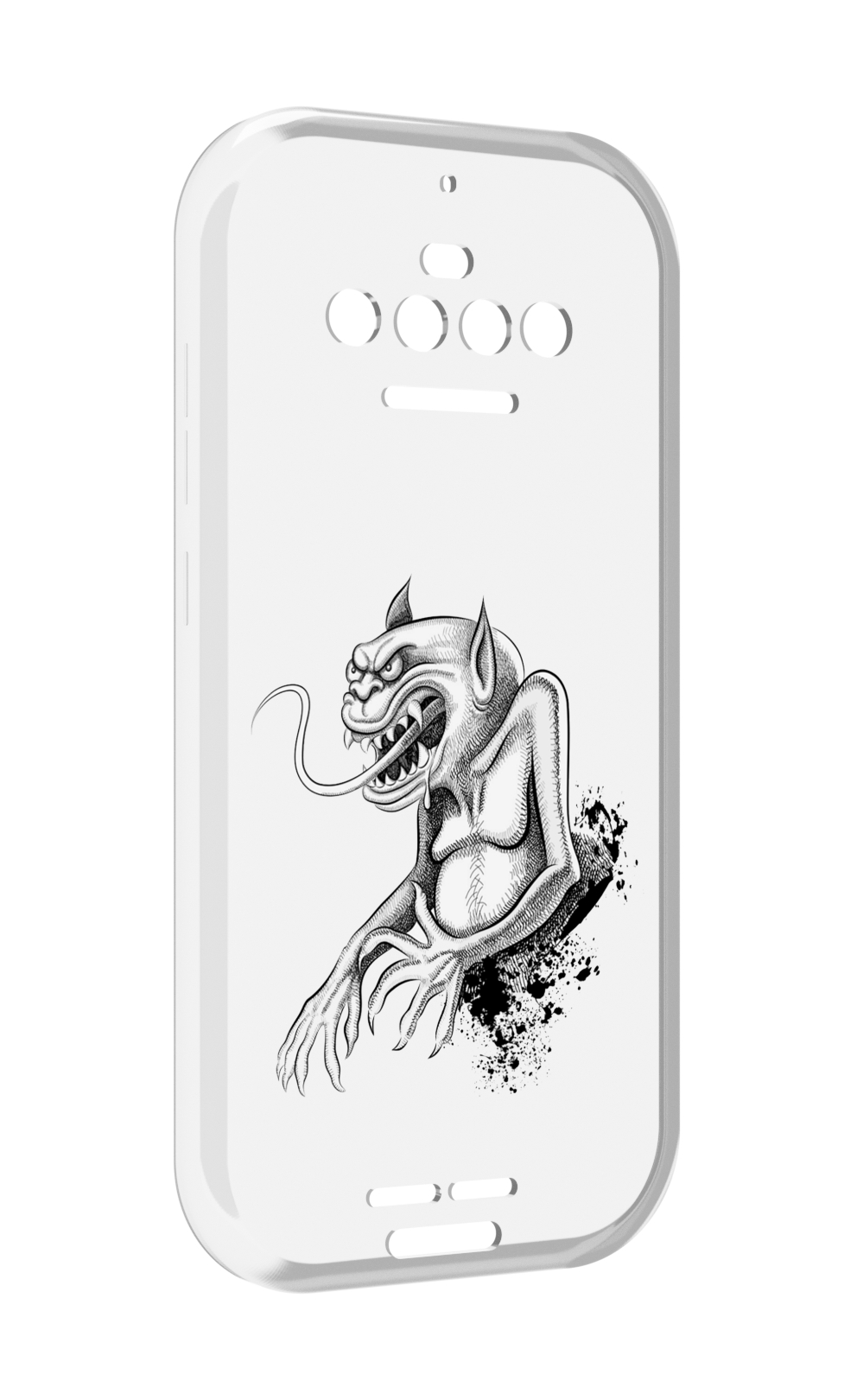 

Чехол MyPads чорт для Oukitel F150 R2022, Прозрачный, Tocco