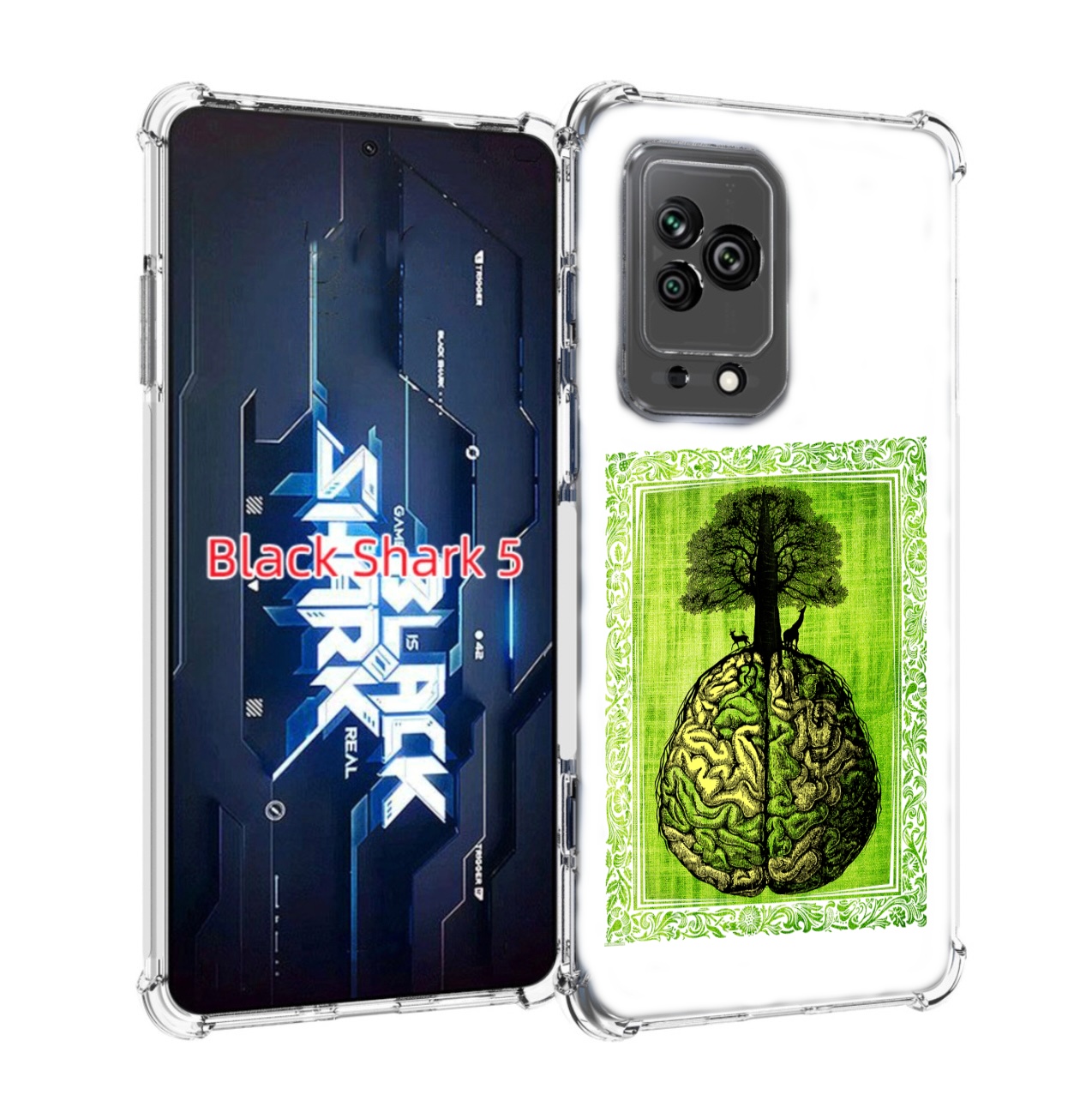 

Чехол MyPads абстракция здоровый мозг для Xiaomi Black Shark 5, Прозрачный, Tocco
