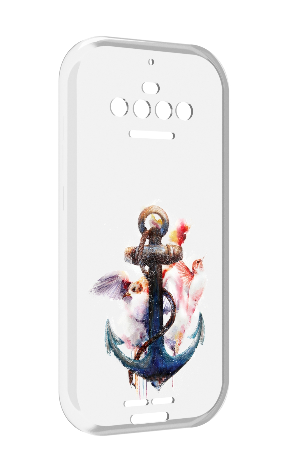 

Чехол MyPads якорь с птицами для Oukitel F150 R2022, Прозрачный, Tocco
