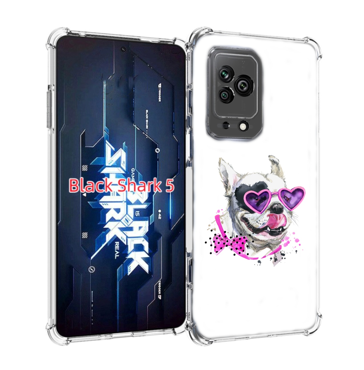 

Чехол MyPads акварельный пёс для Xiaomi Black Shark 5, Прозрачный, Tocco