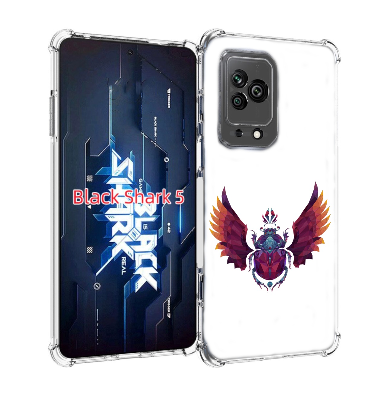 

Чехол MyPads алмазный скоробей для Xiaomi Black Shark 5, Прозрачный, Tocco