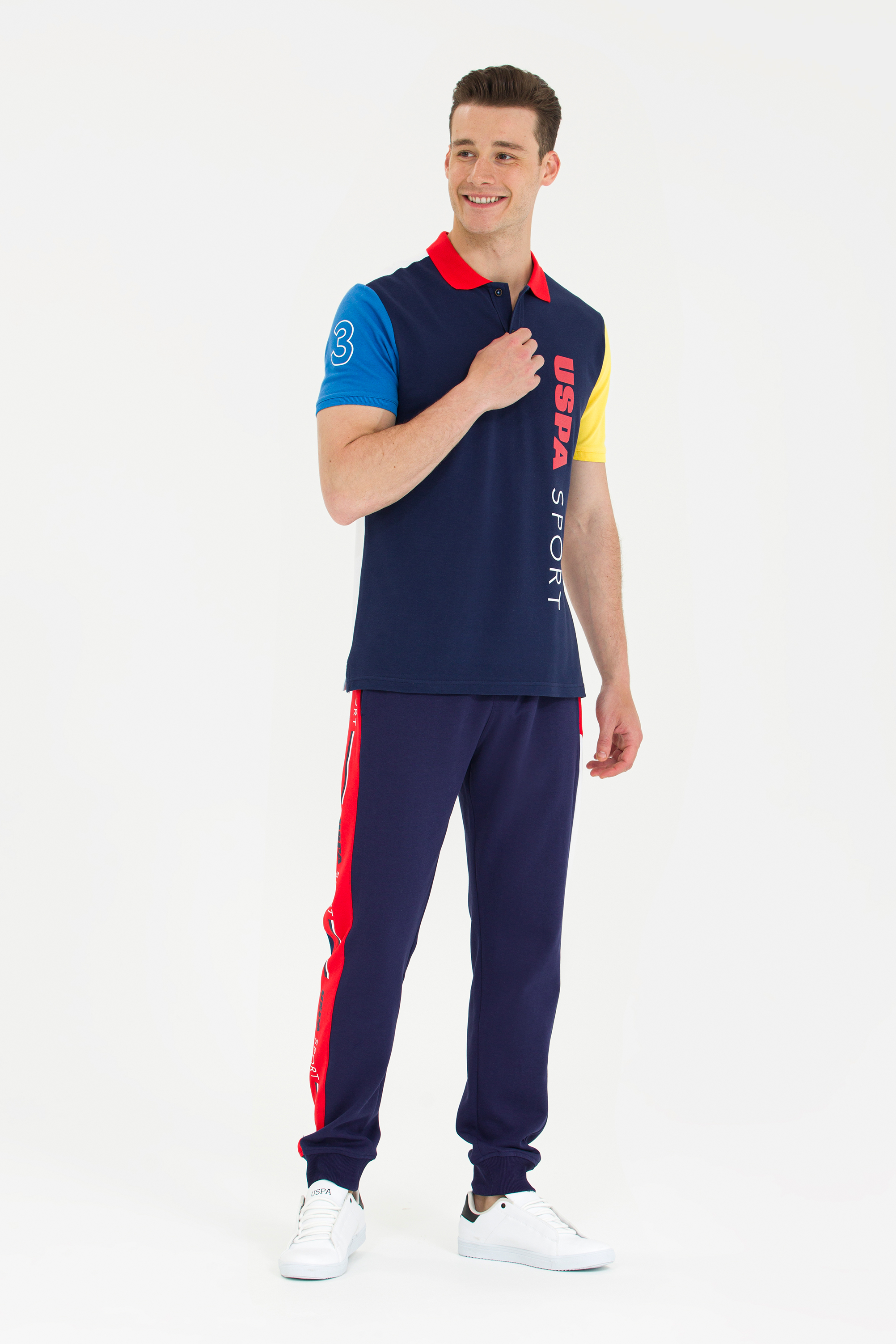 Спортивные брюки мужские U.S. POLO Assn. G081SZ0OP0RC-ATIP синие S