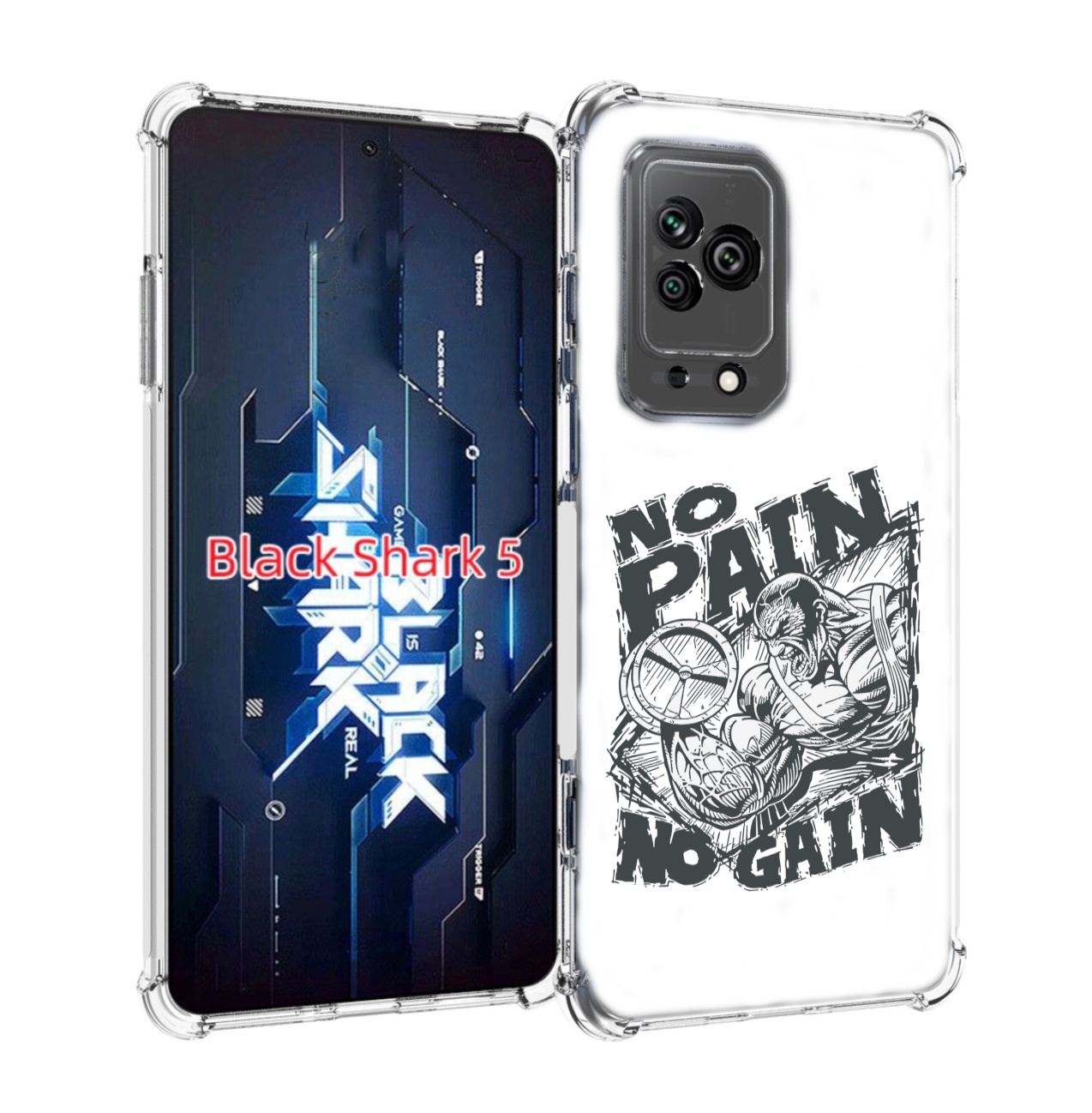 

Чехол MyPads бодибилдинг тяжелая работа для Xiaomi Black Shark 5, Прозрачный, Tocco