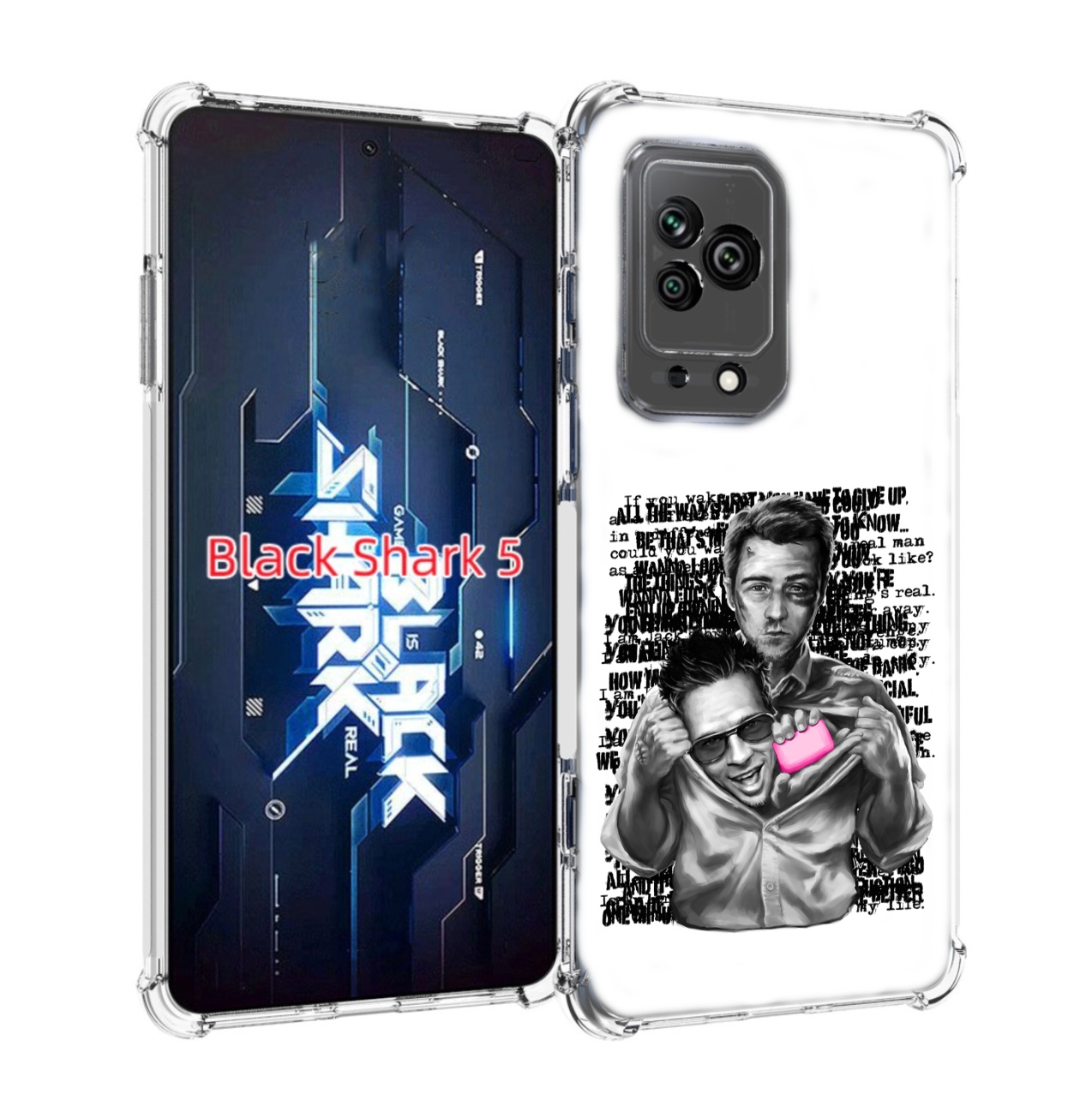 

Чехол MyPads бойцовский клуб для Xiaomi Black Shark 5, Прозрачный, Tocco