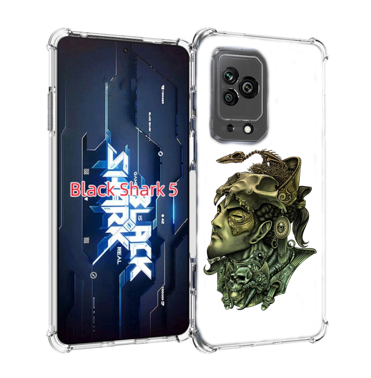 

Чехол MyPads бронзовый воин для Xiaomi Black Shark 5, Прозрачный, Tocco