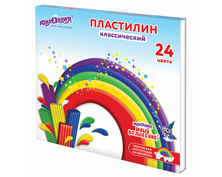 

Пластилин Юнландия 106511.369991 ЮНЫЙ ВОЛШЕБНИК 5 шт, Разноцветный