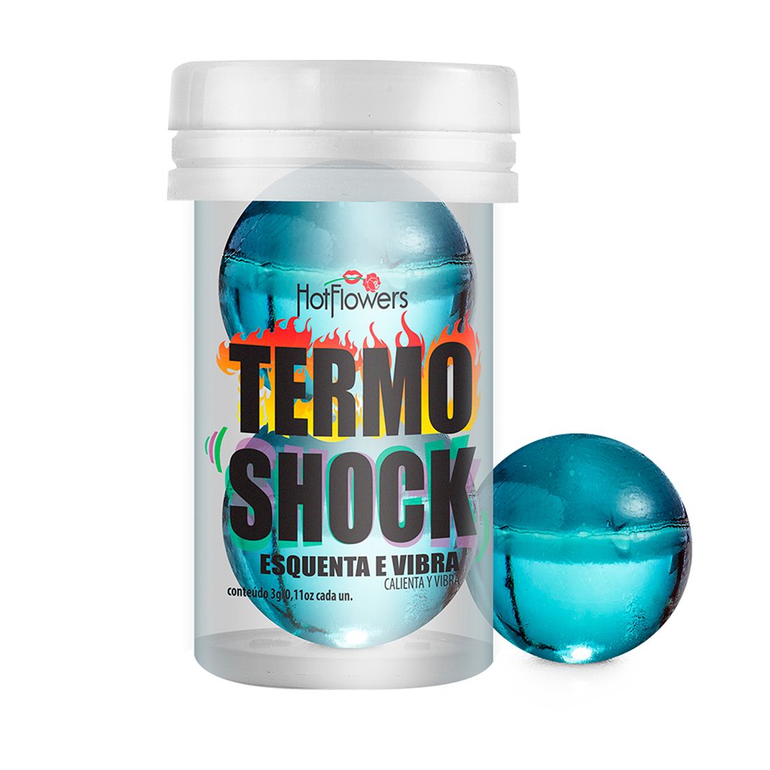 

Возбуждающий лубрикант HotFlowers Termo Shock Hot Ball, 6 г, Termo Shock Hot Ball, 6 г