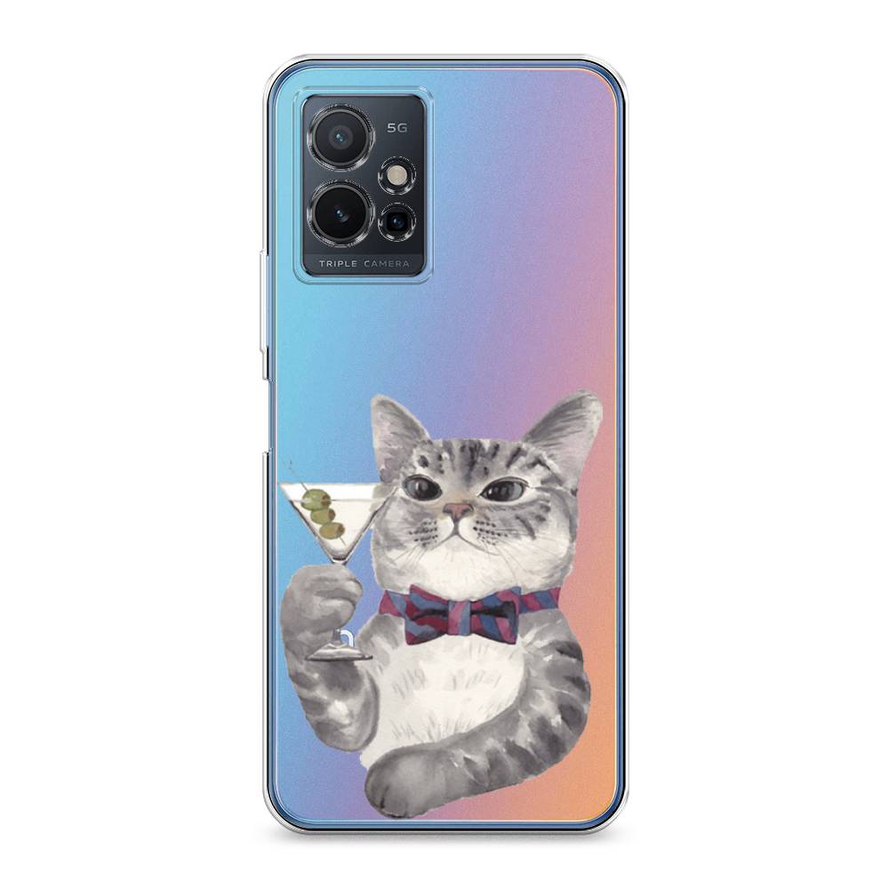 

Силиконовый чехол "Кот джентльмен" на Vivo Y75 5G, Кот джентльмен