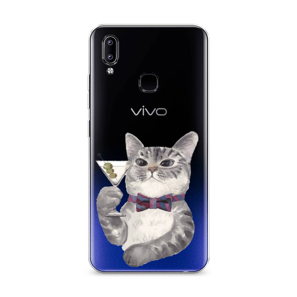 

Силиконовый чехол "Кот джентльмен" на Vivo Y93 Lite, Кот джентльмен