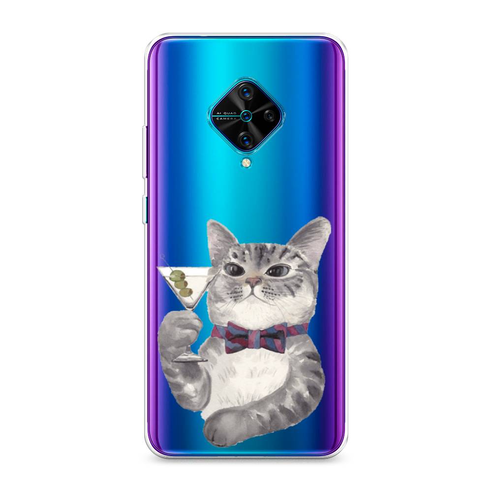 

Силиконовый чехол "Кот джентльмен" на Vivo Y9s, Кот джентльмен
