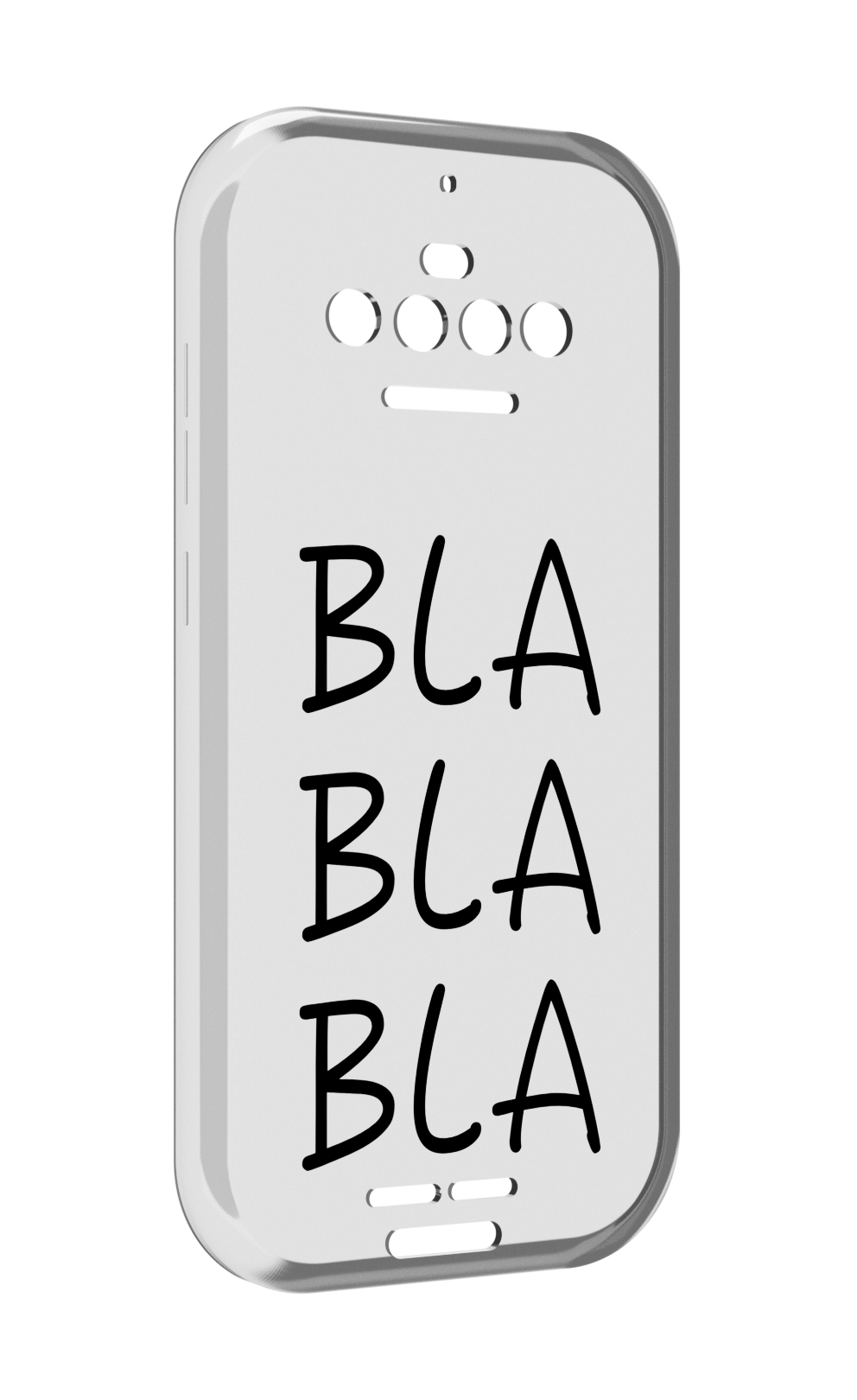 

Чехол MyPads Bla-Bla для Oukitel F150 R2022, Прозрачный, Tocco