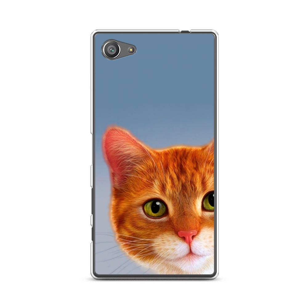

Чехол для Sony Xperia Z5 compact "Любопытный котик", Коричневый, 52250-1