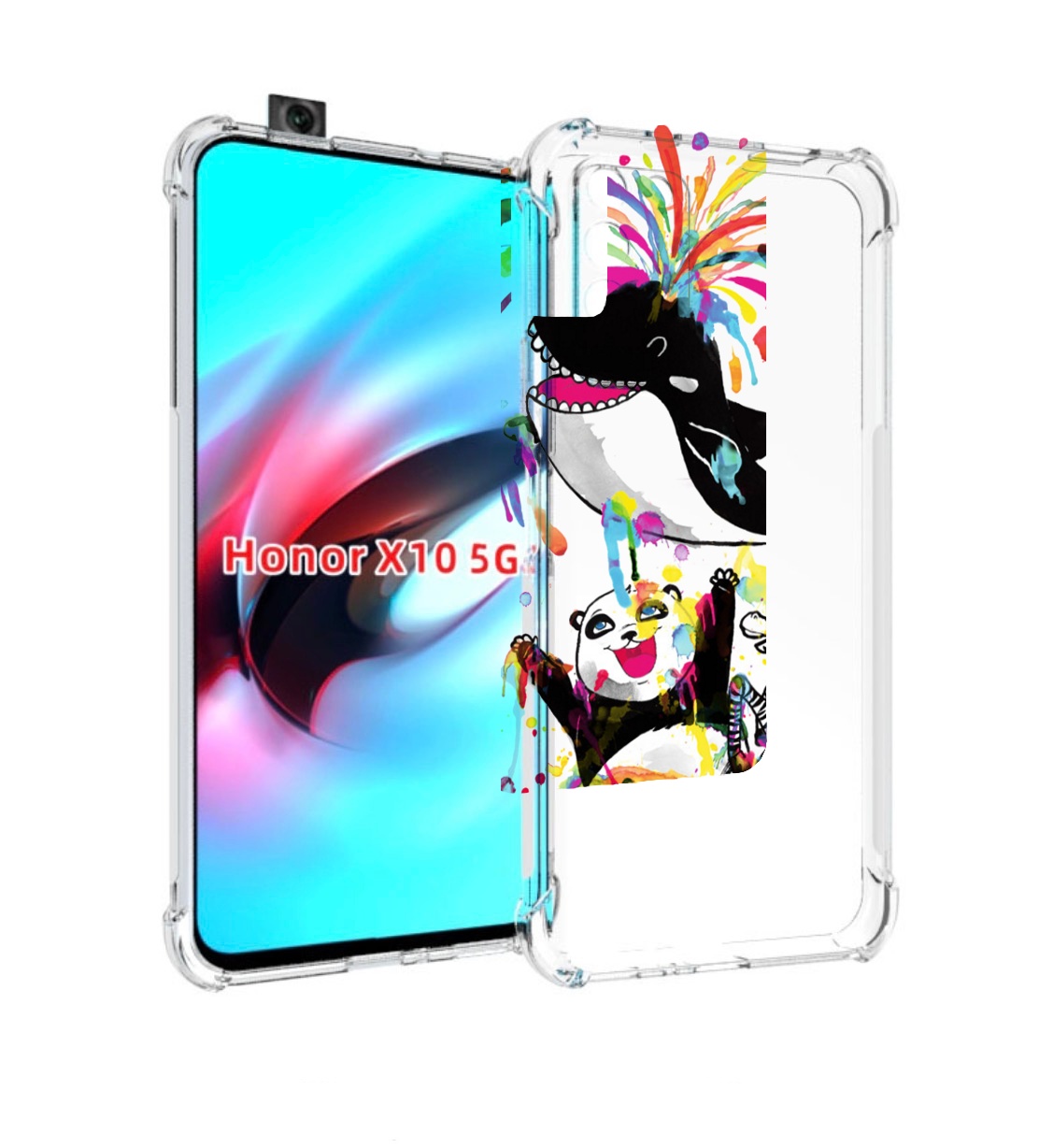 

Чехол MyPads Хиппи кит для Honor X10, Прозрачный, Tocco