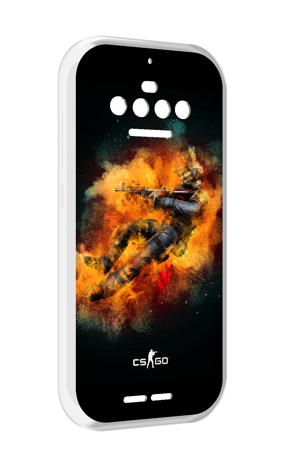 

Чехол MyPads CS-go-Контр-террорист мужской для Oukitel F150 R2022, Прозрачный, Tocco