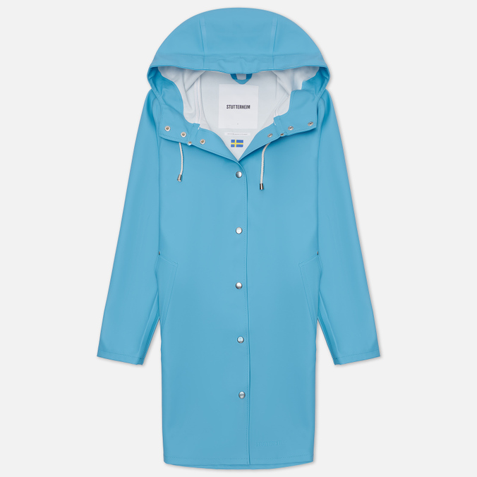 

Женская куртка дождевик Stutterheim Mosebacke голубой, Размер S, Mosebacke