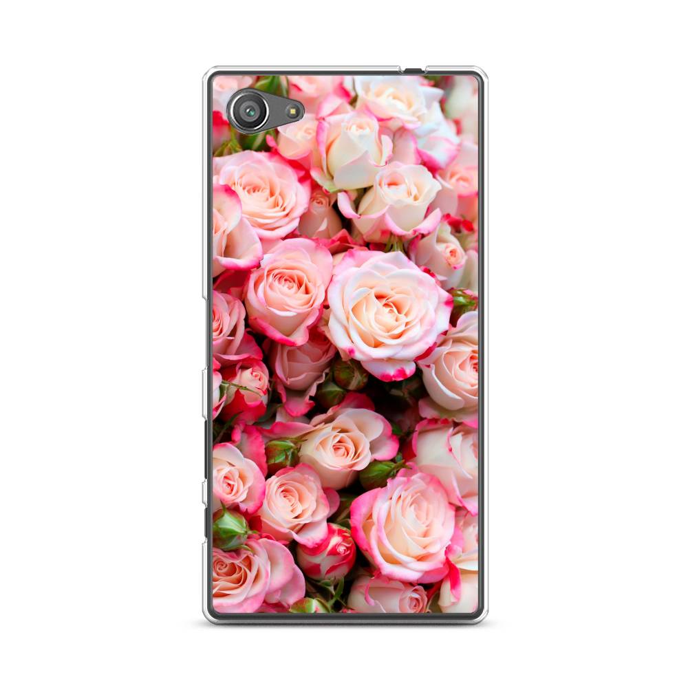 

Чехол для Sony Xperia Z5 compact "Много роз", Розовый, 52250-2