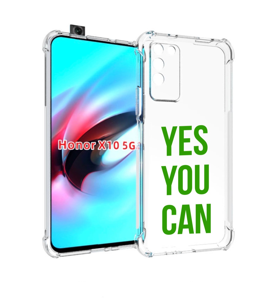 

Чехол MyPads да-ты-можешь для Honor X10, Прозрачный, Tocco