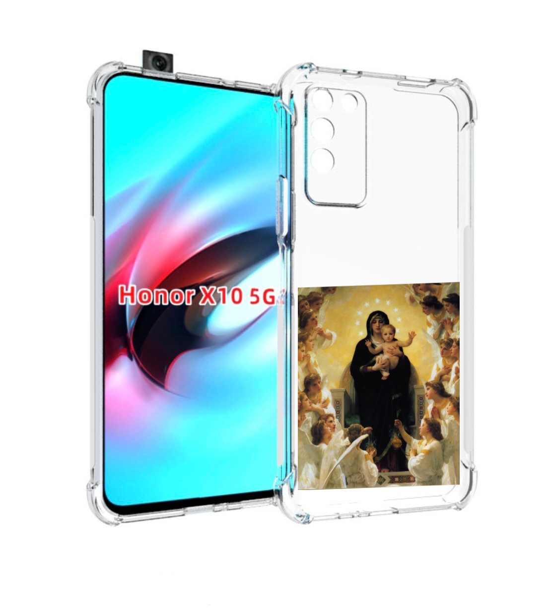 

Чехол MyPads дева-мария для Honor X10, Прозрачный, Tocco