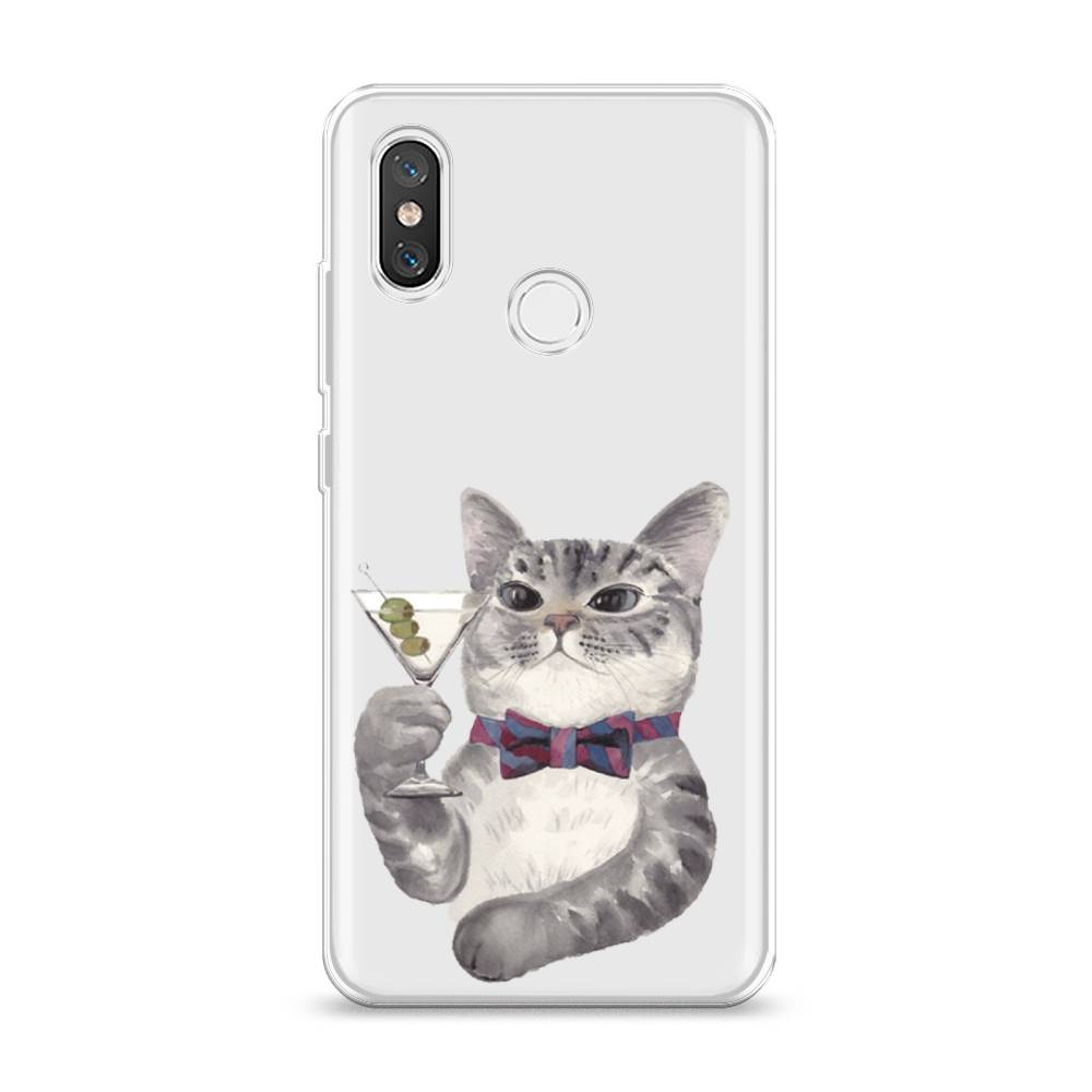 

Силиконовый чехол "Кот джентльмен" на Xiaomi Mi 8, Кот джентльмен