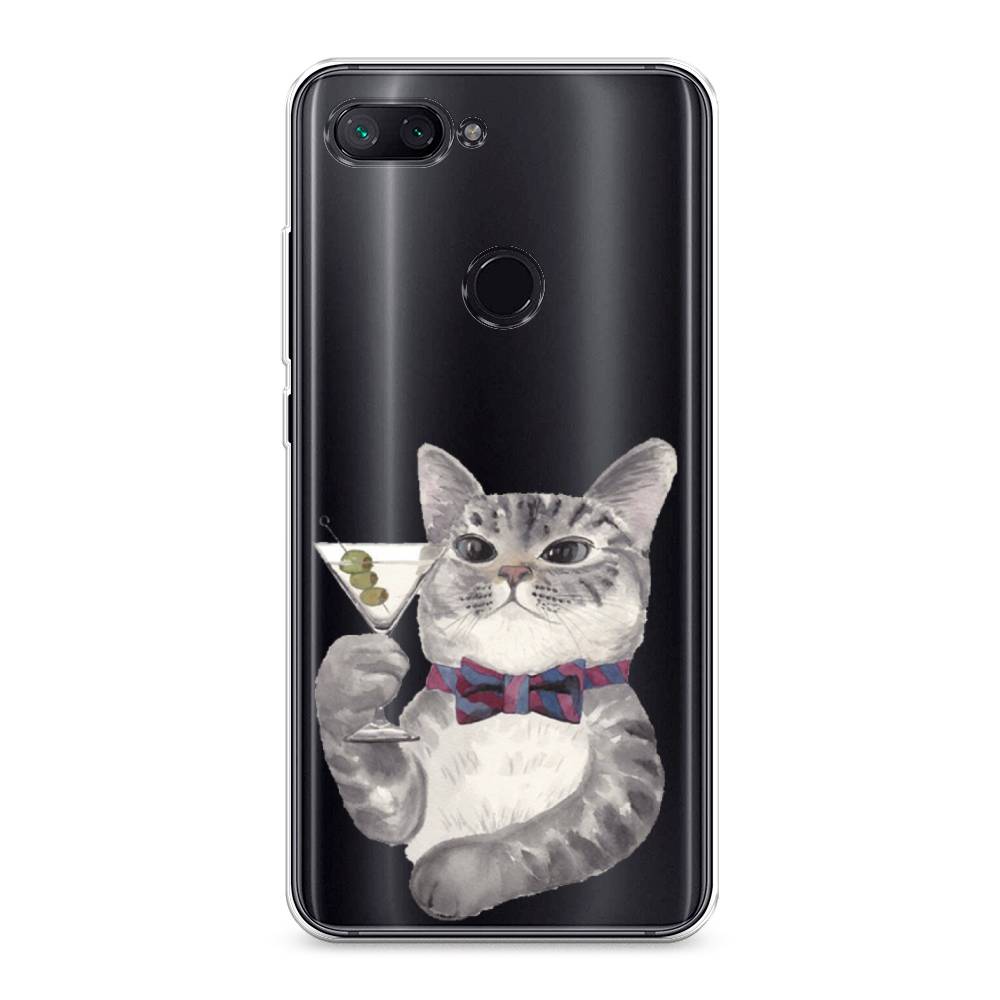 

Силиконовый чехол "Кот джентльмен" на Xiaomi Mi 8 Lite (Youth Edition), Кот джентльмен