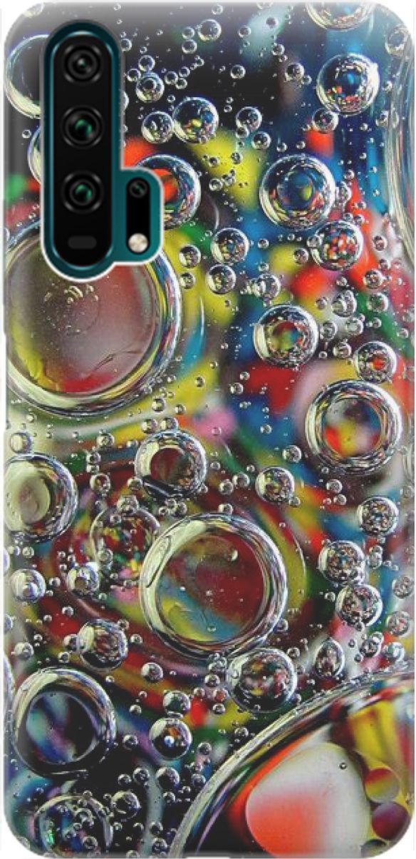 

Силиконовый чехол на Honor 20 Pro с принтом "Маленькие пузырьки", Желтый;красный, 1443